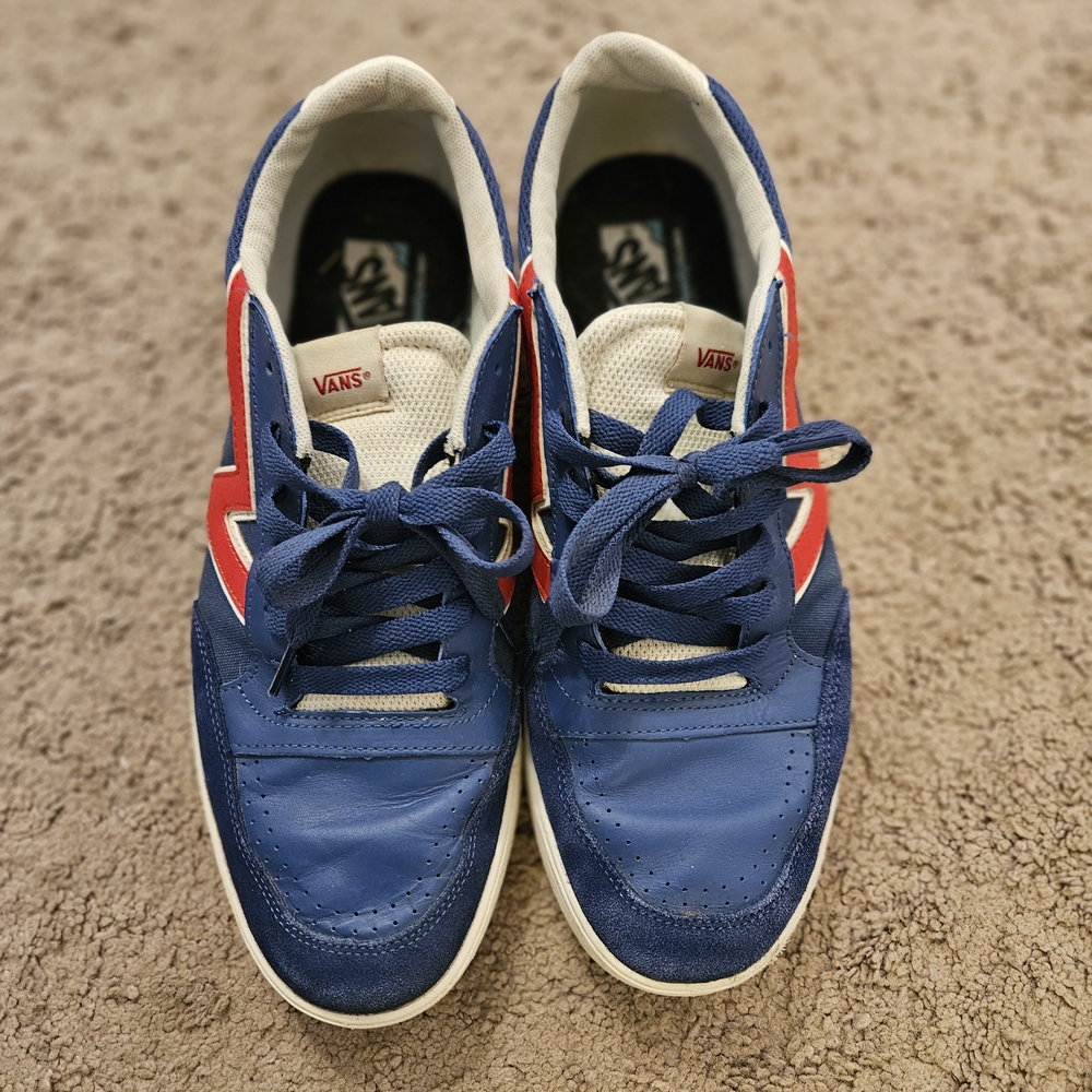 Vans Lowland Blue and Red Sneakers